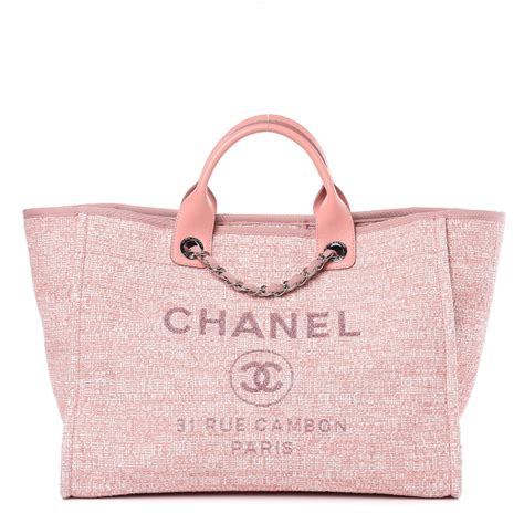 pink chanel pearl bag|Chanel large tote bag price.